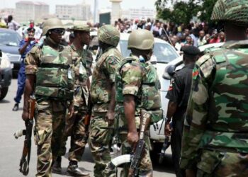 Soldiers rigging Election in Nigeria