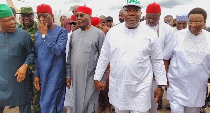 How Enugu State Governor welcomed Atiku But Snubbed His Presidential Rally