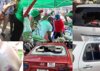 How Thugs Attacked Peter Obi Supporters on Their Way to TBS for Campaign Rally