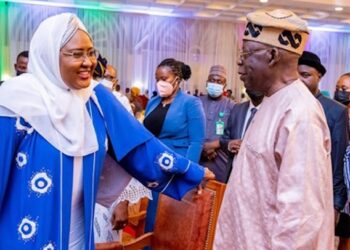 Bola Tinubu and Aisha Buhari