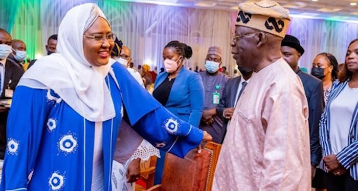 Bola Tinubu and Aisha Buhari