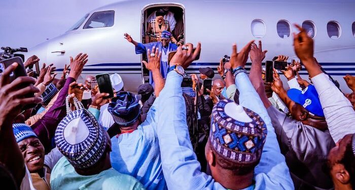 President-elect Bola Tinubu Returns from a Month Overseas