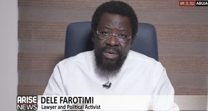 Subsidy Removal Palliative is “medicine after death.” -Lawyer and Political Analyst, Dele Farotimi