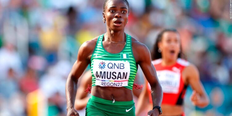 Nigerian athlete Tobi Amusan