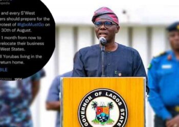 Governor Sanwo-Olu Denounces #IgboMustGo Protest Calls